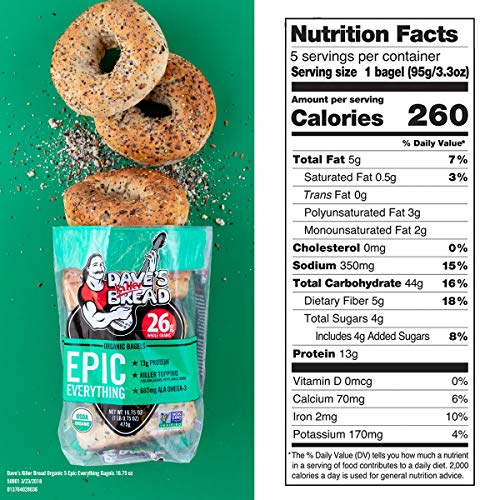 Daves Killer Bread Organic Everything Bagels - 16.75 Oz Bag