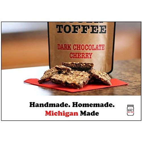 Daves Sweet Tooth Toffee, Dark Chocolate Cherry Flavor with Rea...