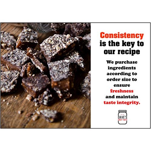 Daves Sweet Tooth Toffee - Dark Chocolate Toffee 4 oz - Handm...