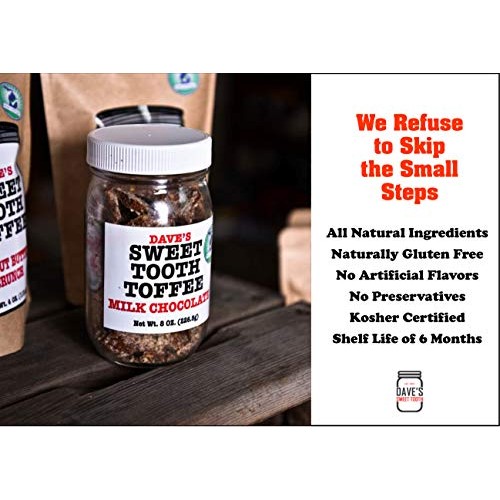 Daves Sweet Tooth Toffee - Milk Chocolate Toffee Gift Set 4 oz...