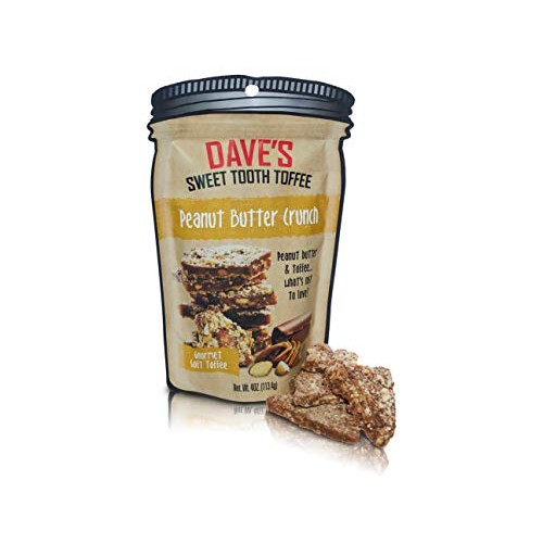 Daves Sweet Tooth Toffee - Peanut Butter Crunch Toffee 4 Oz -