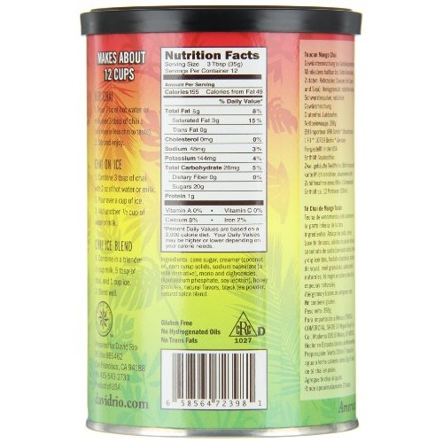 David Rio Chai Mix, Toucan Mango, 14 Ounce Pack Of 1
