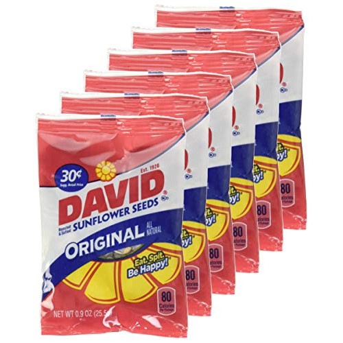 David Seed SunFlower Seeds, Original, 36 Count Pack of 1 David Seed SunFlower Seeds, Original, 36 Count Pack of 1