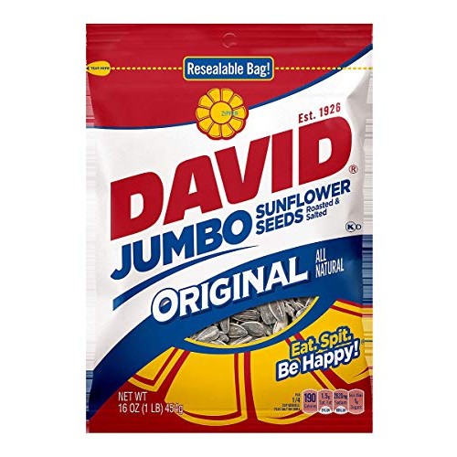 David Sunflower Seed In Shell - Jumbo, 16 Ounce 2 Pack