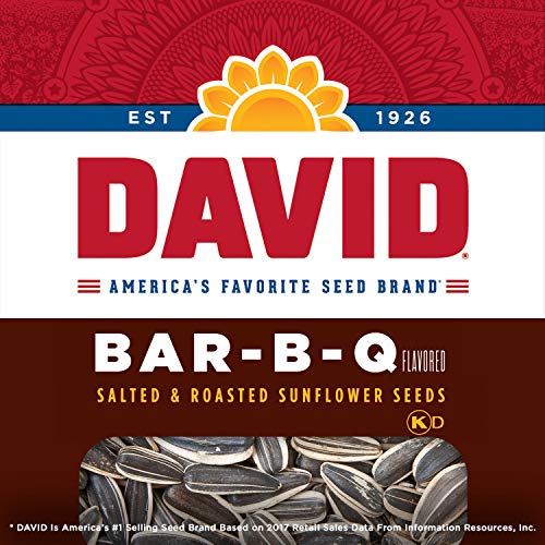 David Roasted And Salted Bar-B-Q Sunflower Seeds, 1.625 Oz, 12 Pack