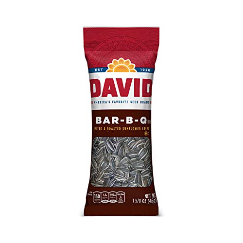 David Roasted And Salted Bar-B-Q Sunflower Seeds, 1.625 Oz, 12 Pack