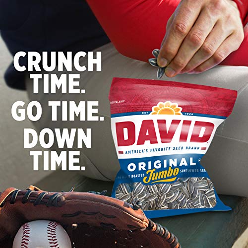 David Roasted And Salted Original Jumbo Sunflower Seeds, Keto Fr