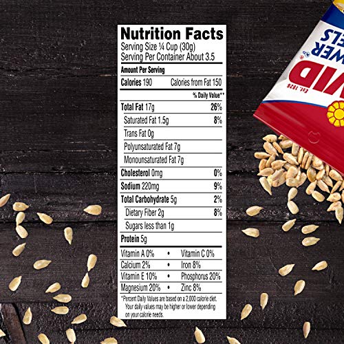 David Roasted And Salted Original Sunflower Kernels, 3.75 Oz, 12