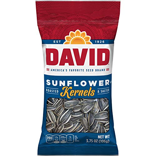 David Roasted And Salted Original Sunflower Kernels, 3.75 Oz, 12