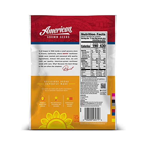 David Roasted And Salted Spicy Queso Jumbo Sunflower Seeds, Keto