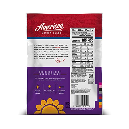 David Roasted And Salted Sweet And Spicy Jumbo Sunflower Seeds,