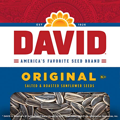 David Roasted And Salted Original Sunflower Seeds, Keto Friendly
