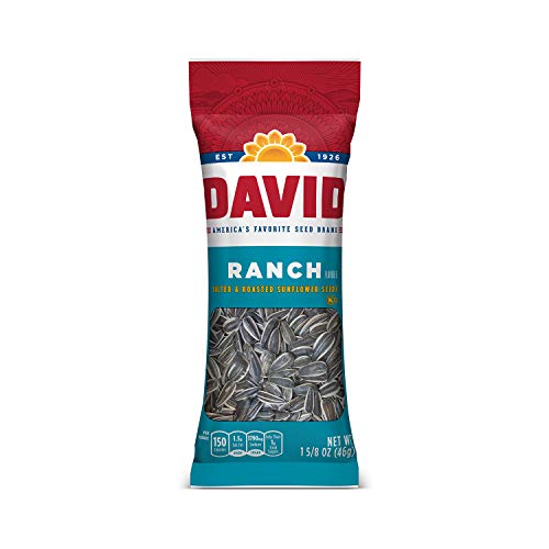 David Roasted And Salted Ranch Sunflower Seeds, 1.625 Oz, 12 Pack