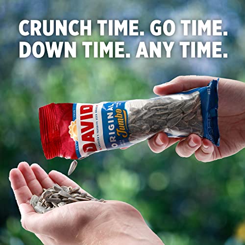 David Seeds Salted & Roasted Original Jumbo Sunflower Seeds, 1.6...