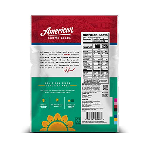 David Sour Cream &Amp; Onion Jumbo Sunflower Seeds, Keto Friendly, 5