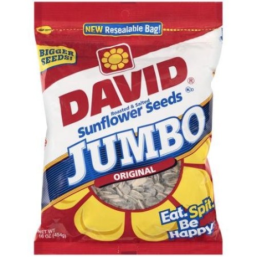 David Sunflower Seed In Shell - Jumbo, 16 Ounce 3 Pack