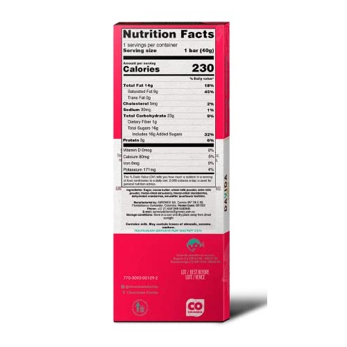 DAVIDA Premium Colombian White Chocolate Bars with Strawberries,...