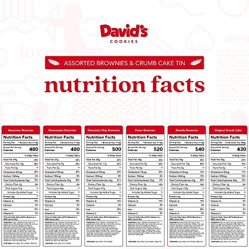 David’S Cookies Assorted Brownies &Amp; Crumb Cake Tin – Delicious,