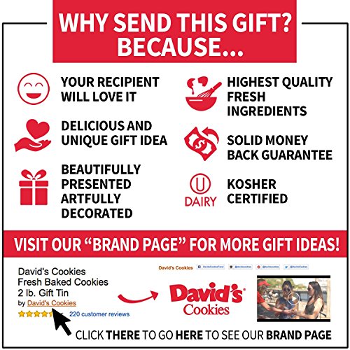Davids Cookies — Assorted Fresh-Baked Decadent Cookie Gift Tin
