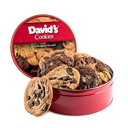 Davids Cookies — Assorted Fresh-Baked Decadent Cookie Gift Tin