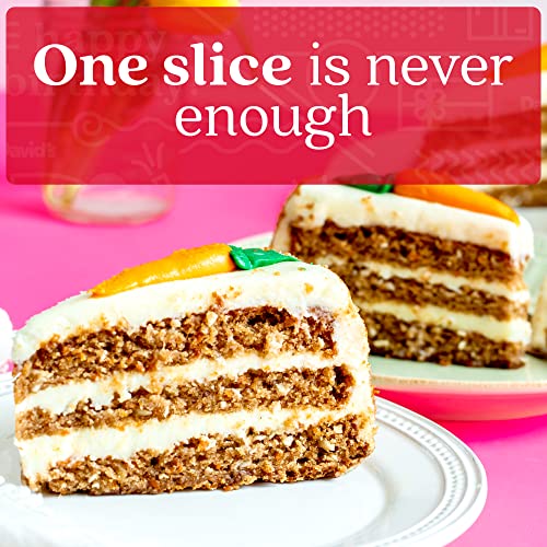 Davids Cookies Layered Carrot Cake 10 - Pre-sliced 14 pcs. Fre...