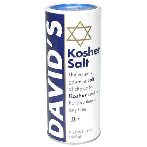 Davids Kosher Salt, 16-Ounce Canisters Pack Of 6