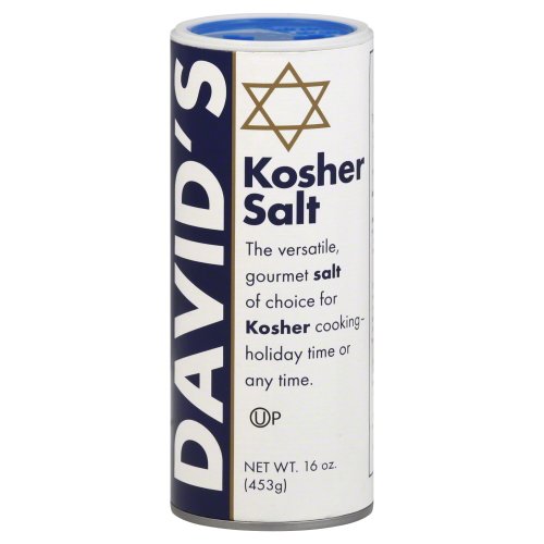 Davids Kosher Salt Canister 16.0 Ozpack Of 2