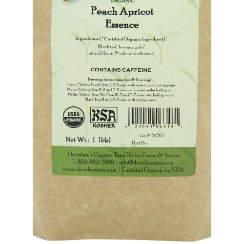 Davidsons Tea Bulk, Peach Apricot Essence, 16 Ounce