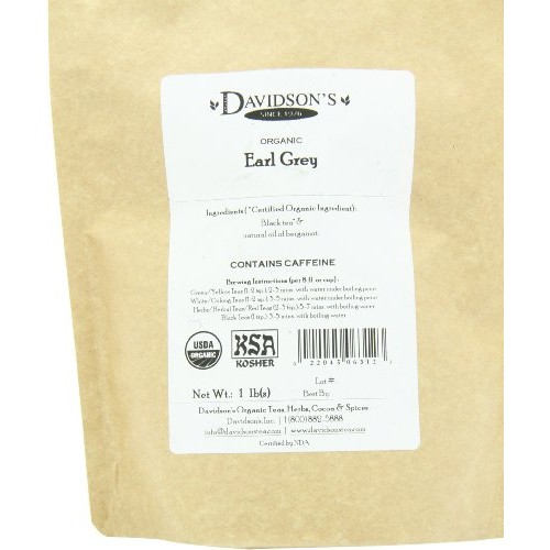 Davidsons Tea Bulk, Earl Grey, 16-Ounce Bag