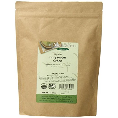 Davidsons Tea Bulk, Gunpowder Green, 1-Pound Bag