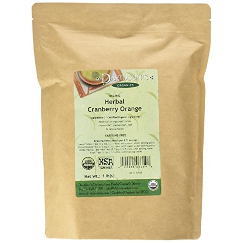 Davidsons Tea Bulk, Herbal Cranberry Orange, 16 Ounce