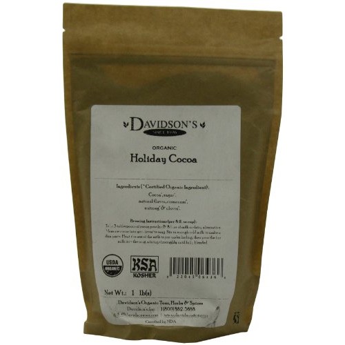 Davidsons Tea Bulk, Holiday Cocoa, 1 Lb Bag