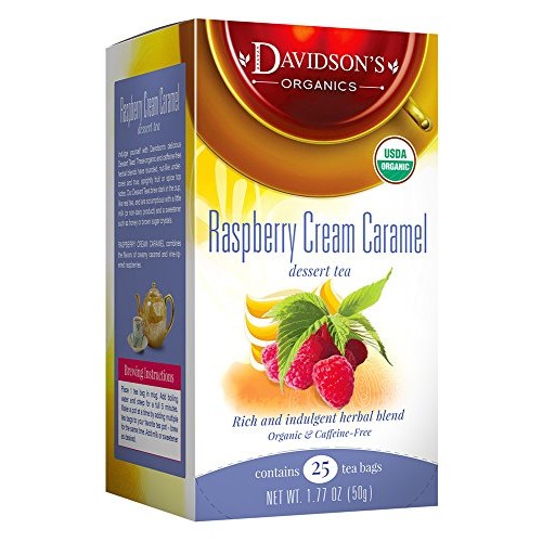 Davidsons Tea Raspberry Cream Caramel, 25-Count Tea Bags ,1.77