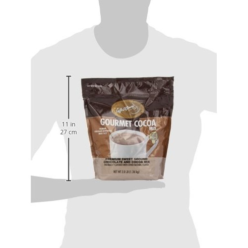 Caffe Damore Epicurean Sweet Ground Chocolate, 3-Pound Package