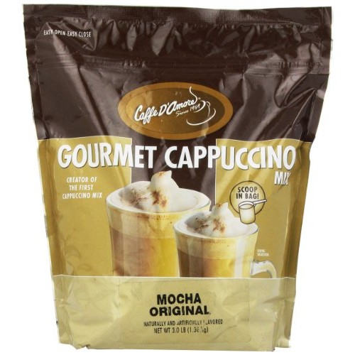 Caffe Damore Cappuccino, Mocha Original, 3-Pound