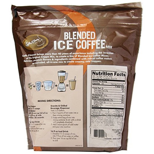 Davinci Blended Ice Coffee Mix, White Chocolate Mocha Freeze, 3