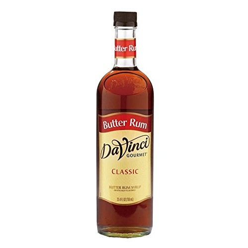 Davinci Gourmet Classic Flavored Syrups Butter Rum 750 Ml
