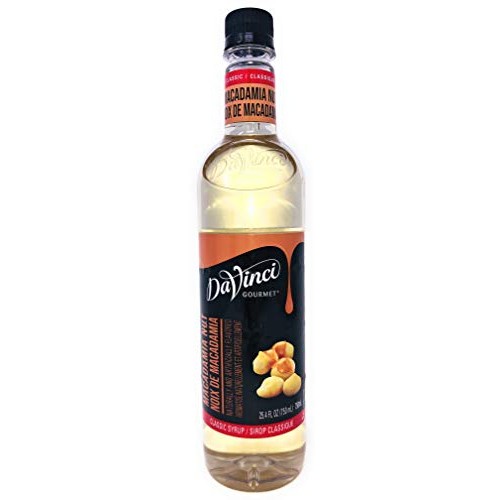 Davinci Gourmet Classic Macadamia Nut Syrup, 750 Ml Plastic Bottle
