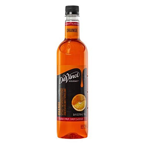Davinci Gourmet Classic Orange Syrup, 750 Ml Plastic Bottle