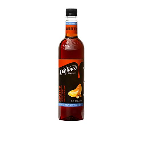 Davinci Gourmet Sugar Free Syrup, Amaretto, 25.4 Ounce Pack Of 4