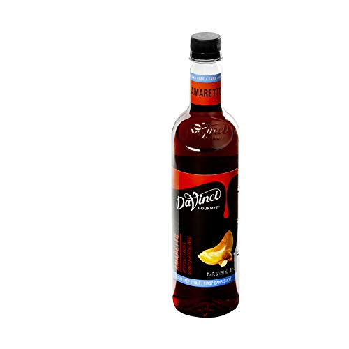 Davinci Gourmet Sugar Free Syrup, Amaretto, 25.4 Ounce Pack Of 4