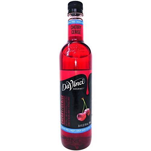 Davinci Gourmet Sugar Free Cherry Syrup, 750 Ml Plastic Bottle