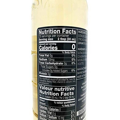 Davinci Gourmet Sugar Free Hazelnut Syrup, 750 Ml Plastic Bottle