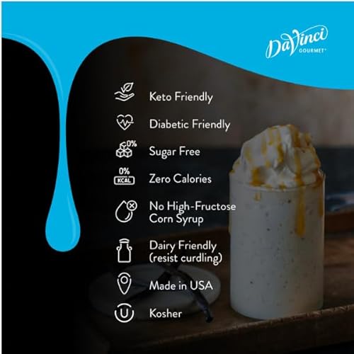 DaVinci Gourmet Sugar-Free Vanilla Syrup, 25.4 Fluid Ounce Pack...
