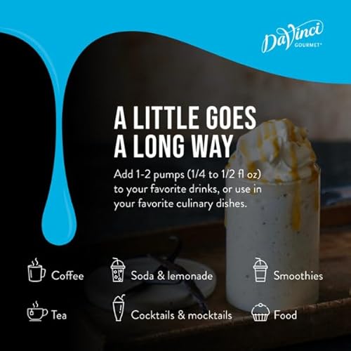 DaVinci Gourmet Sugar-Free Vanilla Syrup, 25.4 Fluid Ounce Pack...