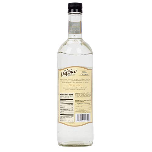 Davinci Gourmet Sugar Free White Chocolate Syrup, 750 Ml Plastic