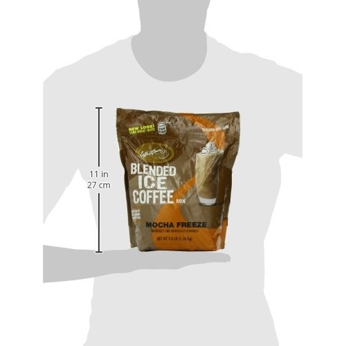 Frappe Freeze Ice Coffee Mocha Blended Drink Mix, 3 Pounds