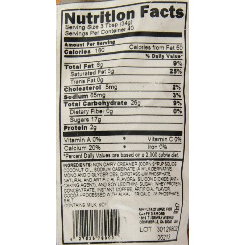 Frappe Freeze Ice Coffee Mocha Blended Drink Mix, 3 Pounds