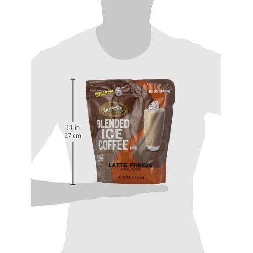 Frappe Freeze Iced Coffee Latte Blended Drink Mix, 3 Pounds