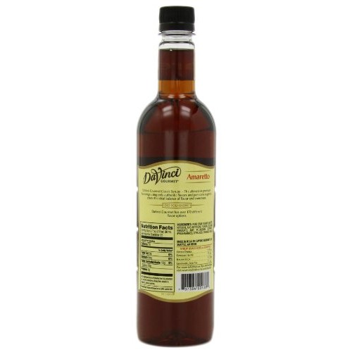 Davinci Gourmet Classic Syrup, Amaretto, 25.4-Ounce Bottles Pac